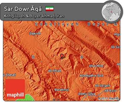 Political Map of Sar Dowr Āqā