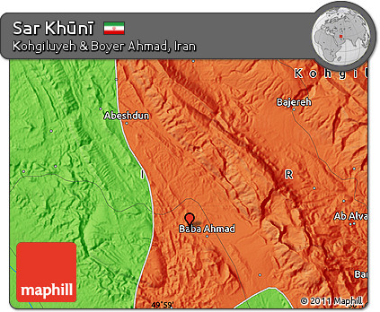 Political Map of Sar Khūnī