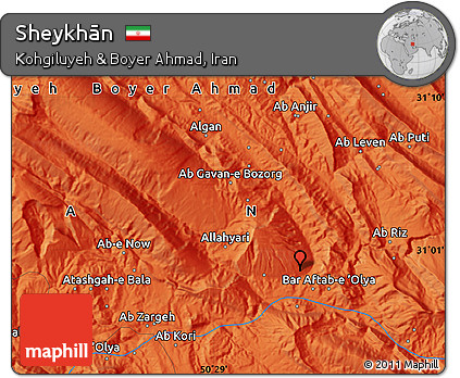 Political Map of Sheykhān