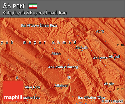 Political Map of Āb Pūtī