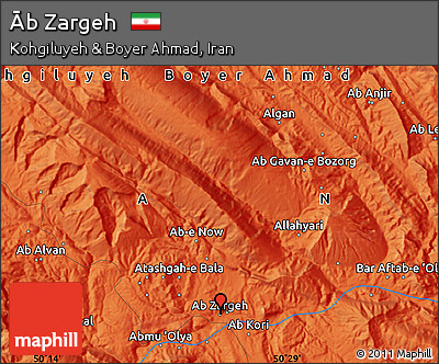 Political Map of Āb Zargeh
