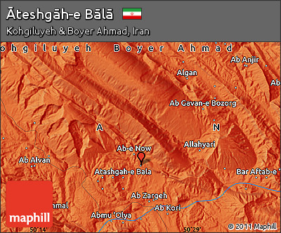 Political Map of Āteshgāh-e Bālā