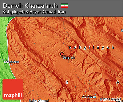 Political Map of Darreh Kharzahreh