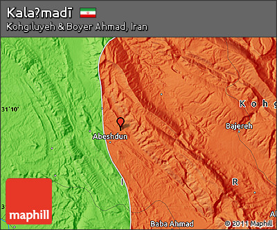 Political Map of Kalaḩmadī