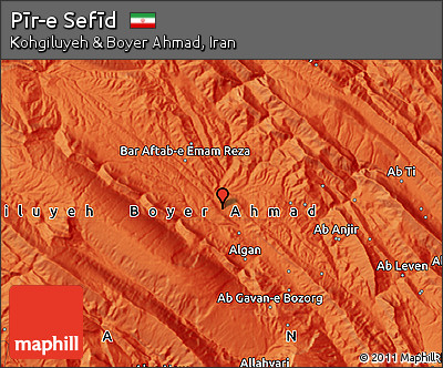 Political Map of Pīr-e Sefīd