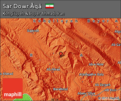 Political Map of Sar Dowr Āqā