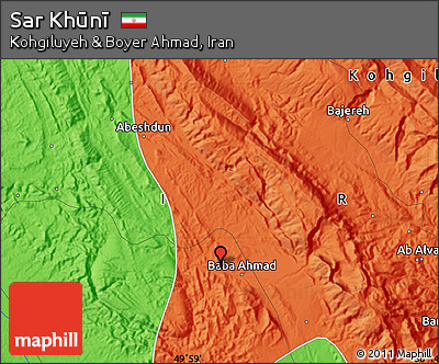 Political Map of Sar Khūnī