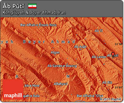 Political Map of Āb Pūtī