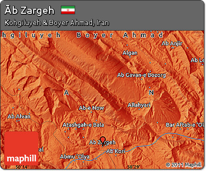 Political Map of Āb Zargeh