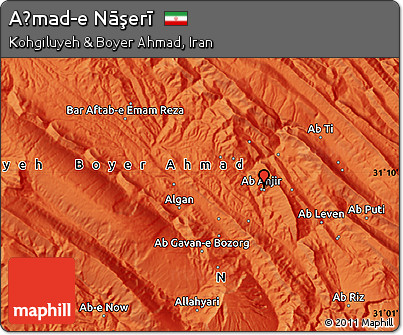 Political Map of Aḩmad-e Nāşerī