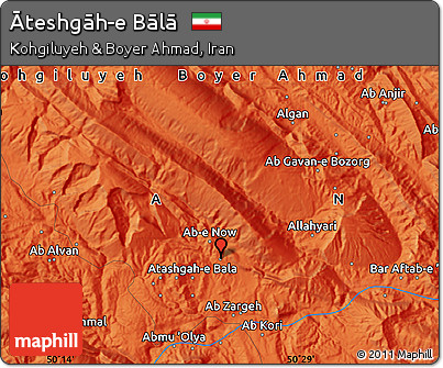 Political Map of Āteshgāh-e Bālā