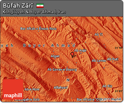 Political Map of Būfah Zārī