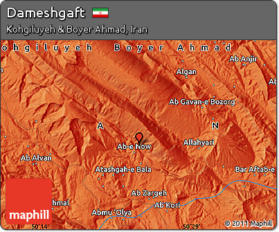 Political Map of Dameshgaft