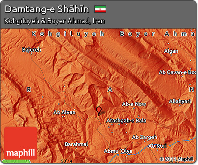 Political Map of Damtang-e Shāhīn