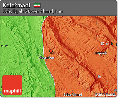 Political Map of Kalaḩmadī