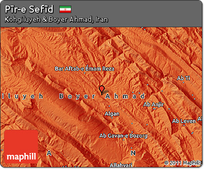 Political Map of Pīr-e Sefīd