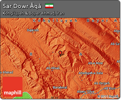 Political Map of Sar Dowr Āqā
