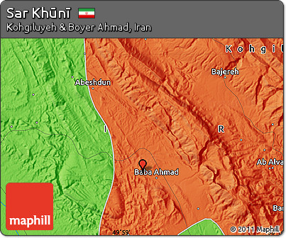 Political Map of Sar Khūnī
