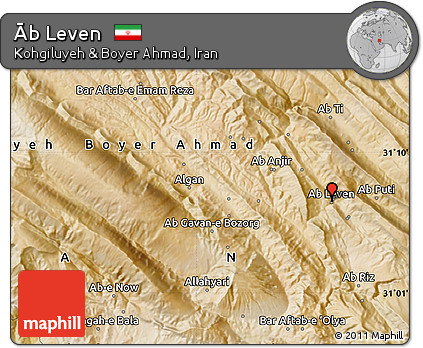 Satellite Map of Āb Leven