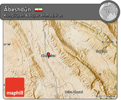 Satellite Map of Ābeshdūn