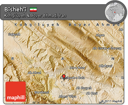 Satellite Map of Bīsheh'ī