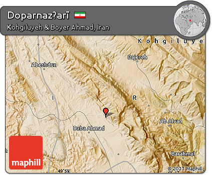 Satellite Map of Doparnaz̧arī