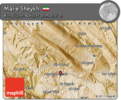 Satellite Map of Māl-e Sheykh