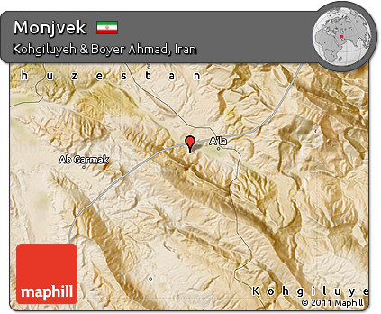 Satellite Map of Monjvek