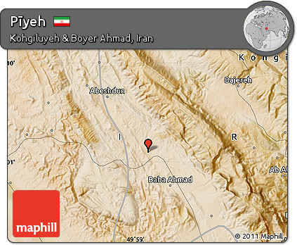 Satellite Map of Pīyeh