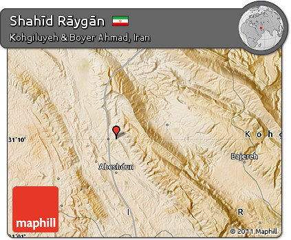 Satellite Map of Shahīd Rāygān