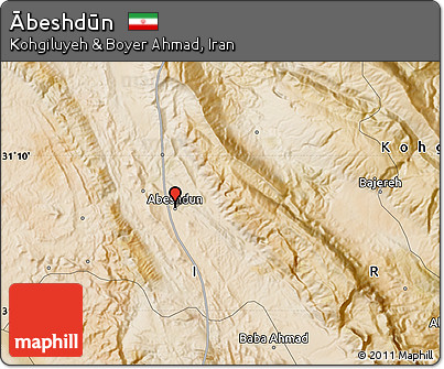 Satellite Map of Ābeshdūn