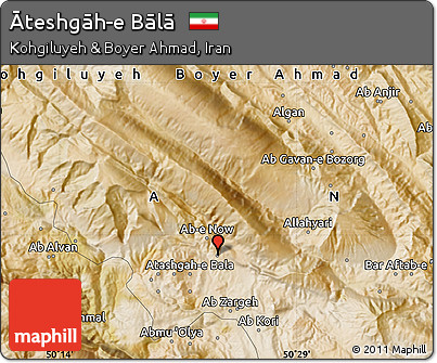 Satellite Map of Āteshgāh-e Bālā