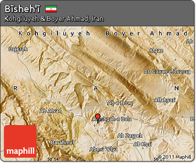 Satellite Map of Bīsheh'ī