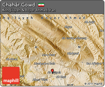 Satellite Map of Chahār Gowd
