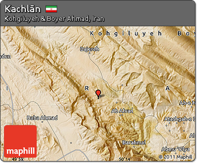 Satellite Map of Kachlān