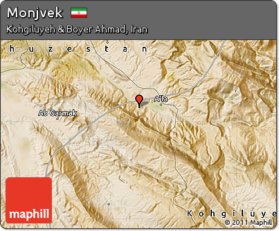 Satellite Map of Monjvek