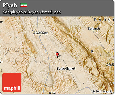 Satellite Map of Pīyeh