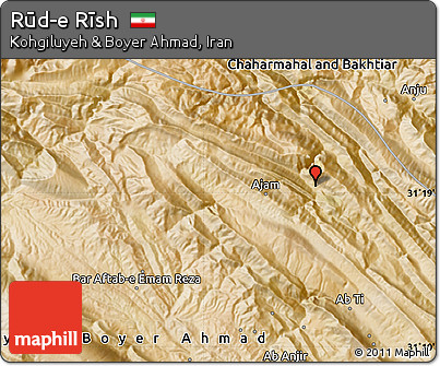 Satellite Map of Rūd-e Rīsh