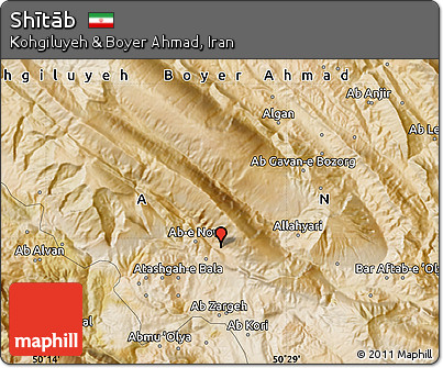 Satellite Map of Shītāb