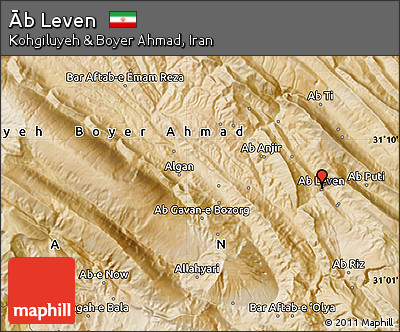 Satellite Map of Āb Leven
