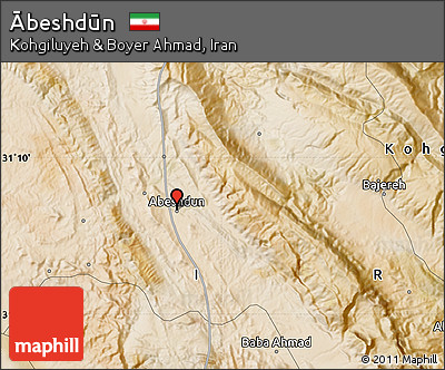 Satellite Map of Ābeshdūn