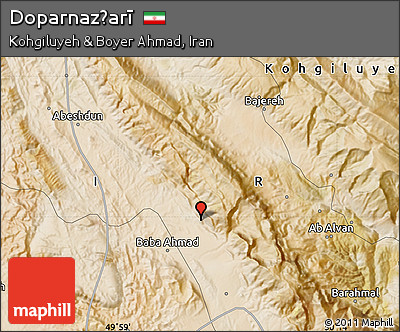Satellite Map of Doparnaz̧arī