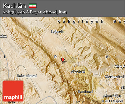 Satellite Map of Kachlān
