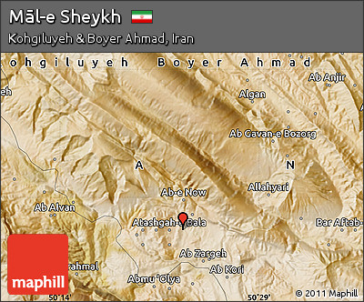 Satellite Map of Māl-e Sheykh