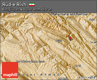 Satellite Map of Rūd-e Rīsh