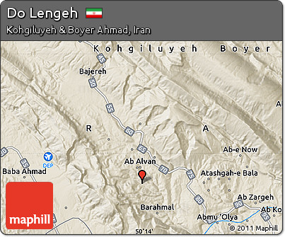 Shaded Relief Map of Do Lengeh