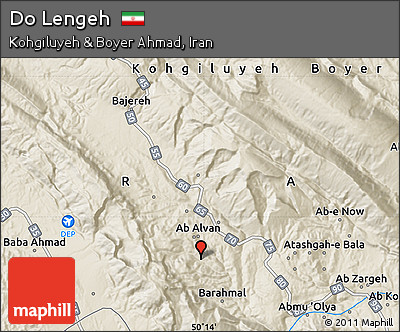 Shaded Relief Map of Do Lengeh