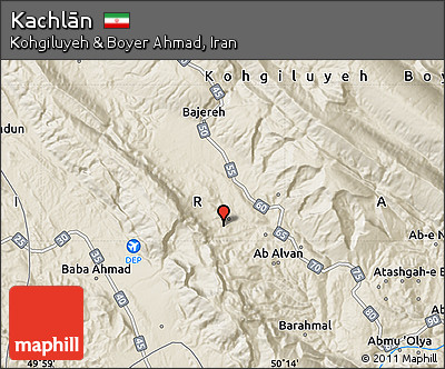 Shaded Relief Map of Kachlān