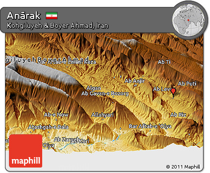 Physical Panoramic Map of Anārak