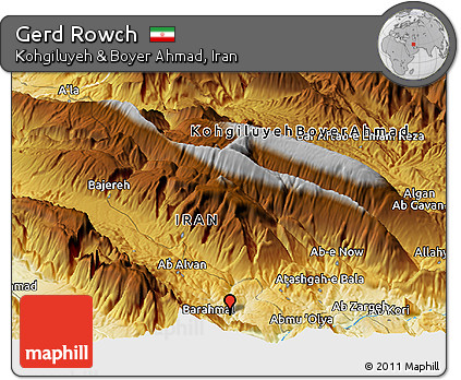 Physical Panoramic Map of Gerd Rowch
